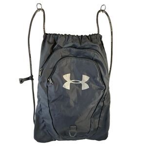 UA‎ Under Armor  2 zipper back pack cinch sak bag gray